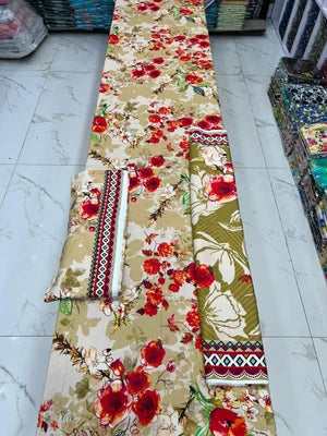 Bareeze Printed Linen 3PC