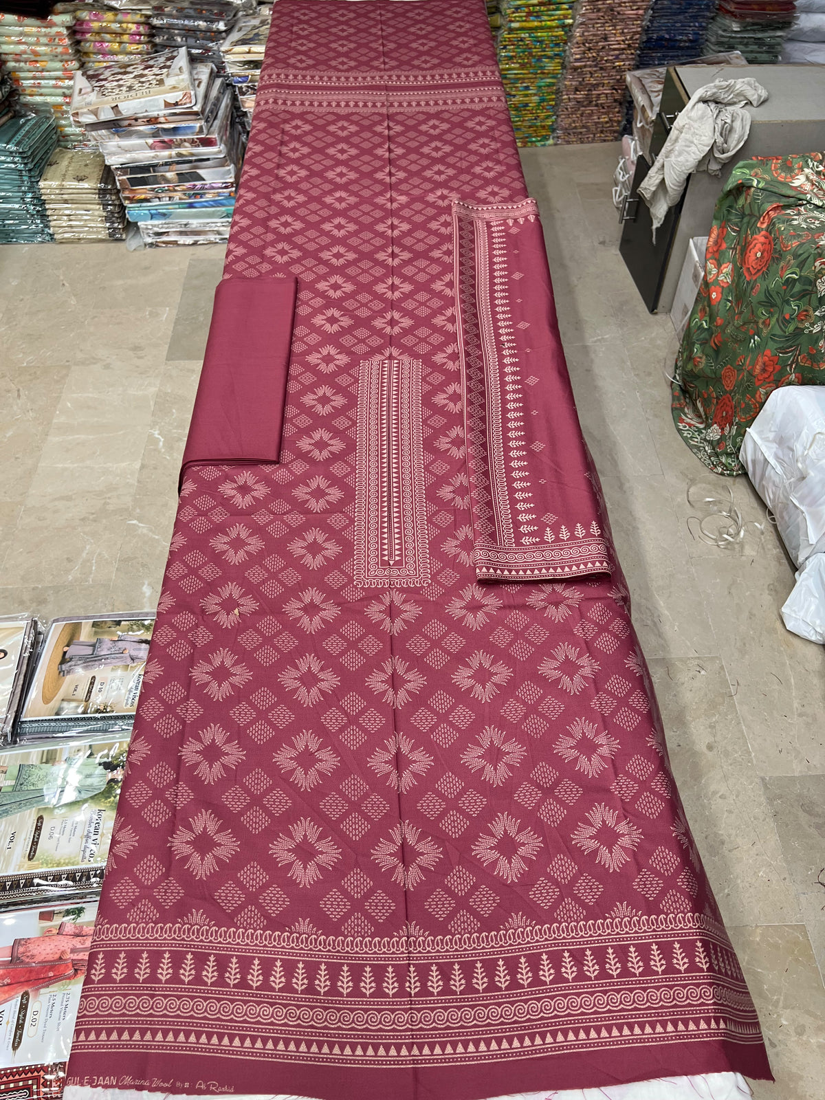 GUL-E-JAAN MARINA WOOL PRINTED 3PC