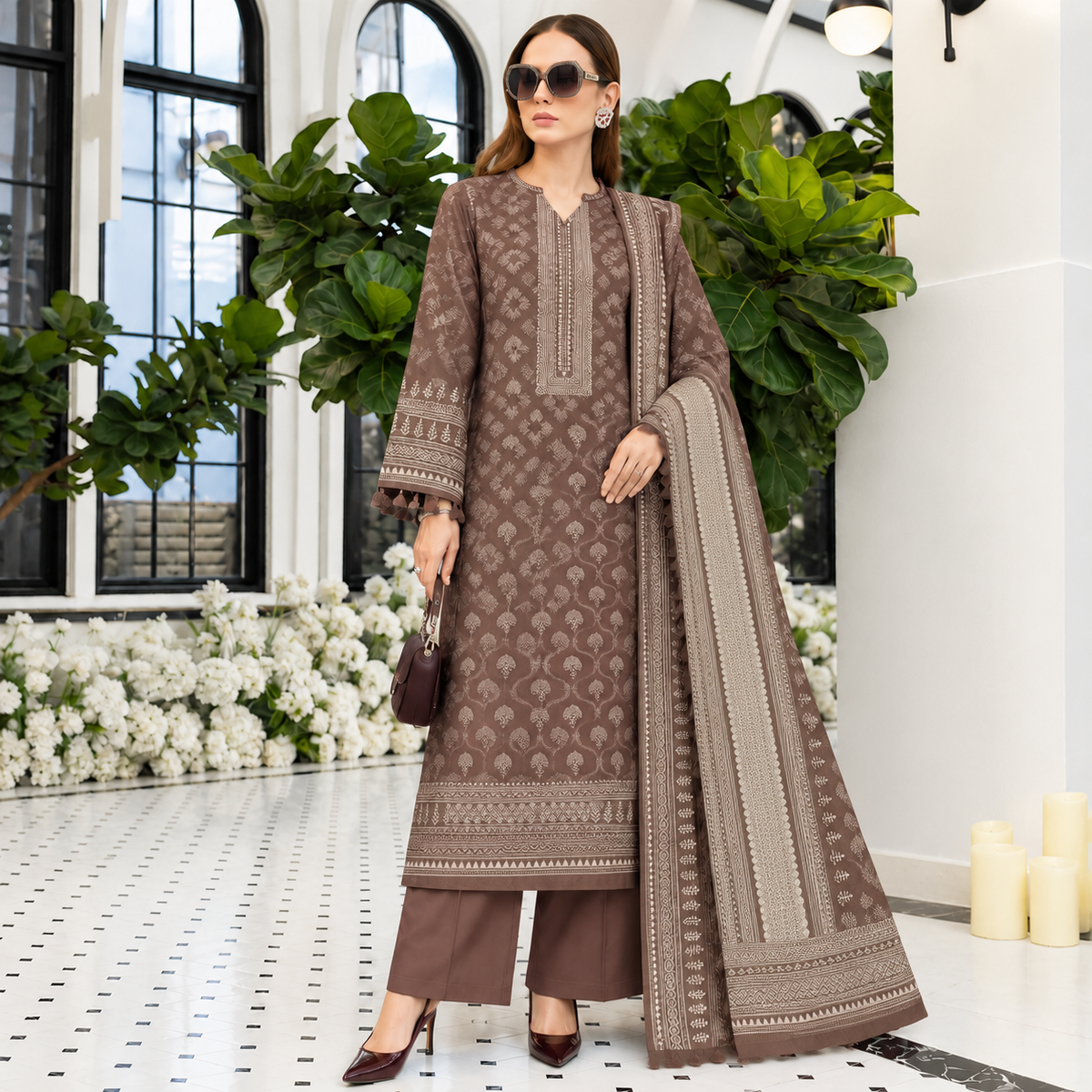 GUL-E-JAAN MARINA WOOL PRINTED 3PC