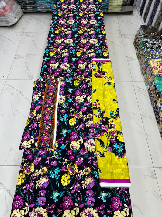 Bareeze Printed Cotton 3PC