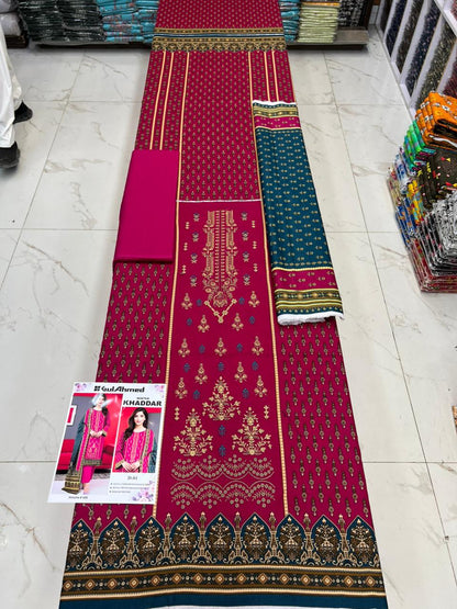 Winter Special Khaddar Emb 3PC | Mix Brand Selection
