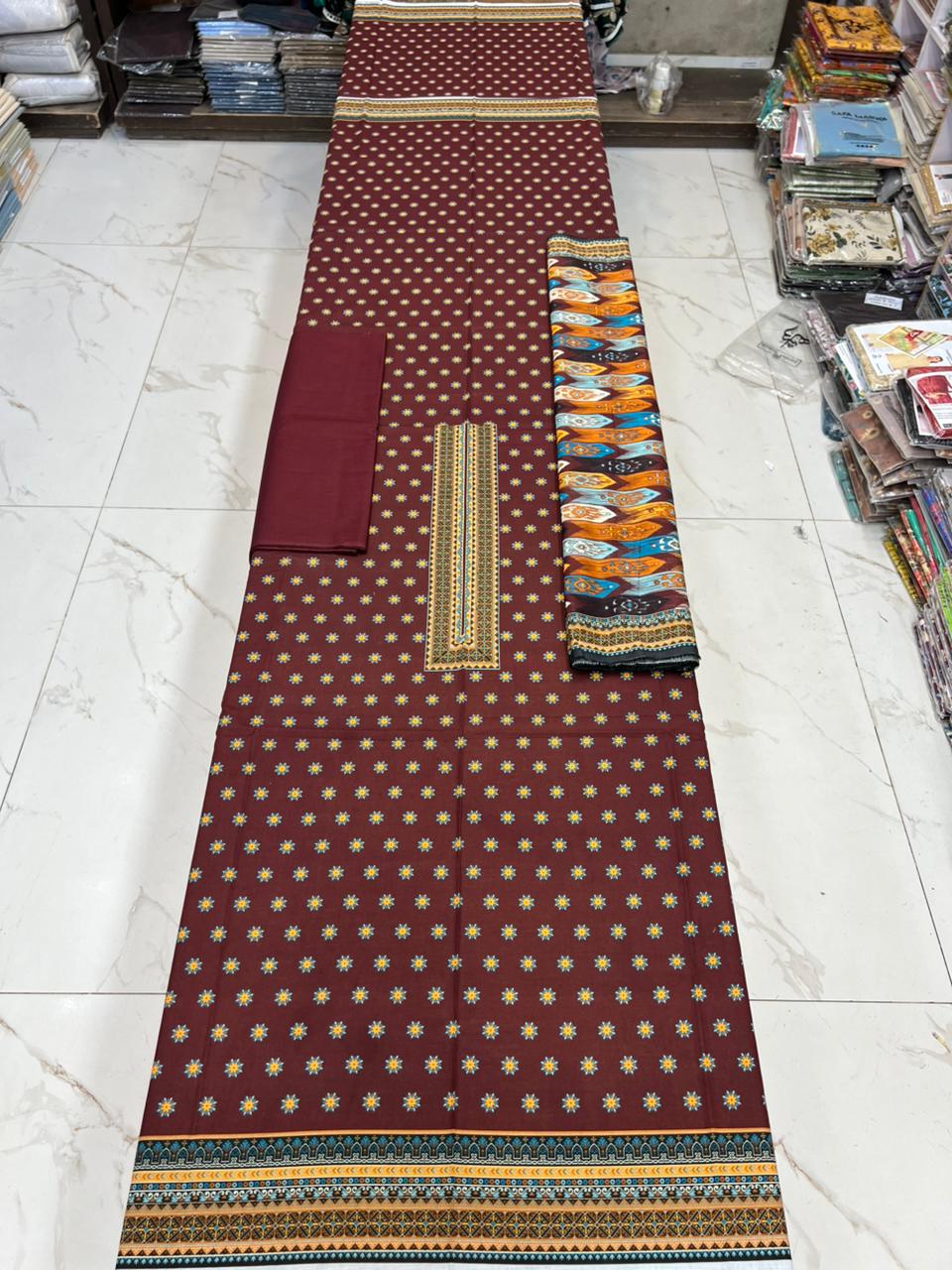 Dastaan 3Pc printed lawn