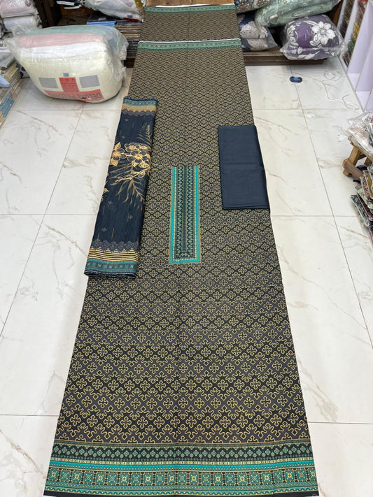 Swiss Bana Dora Lawn with Fancy Dupatta