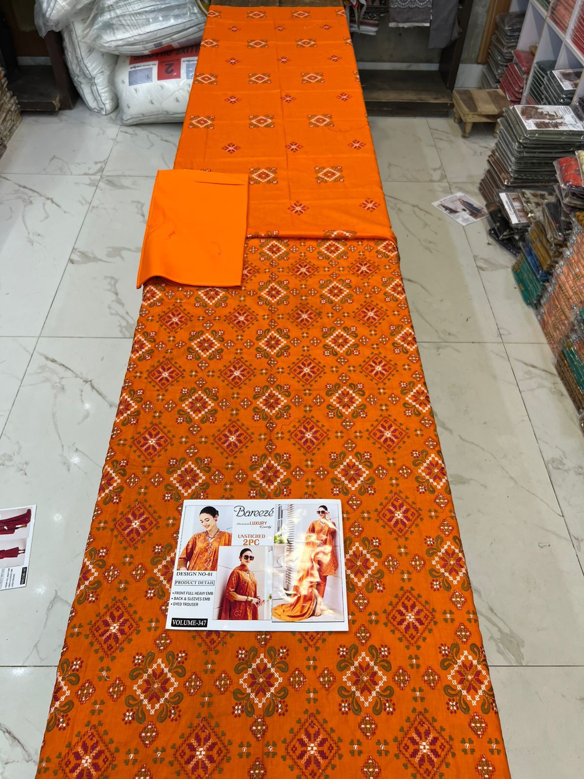 Bareeze Luxury Collection – Embroidered Lawn 2PC