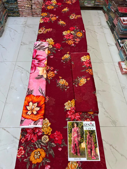 IZNIK BANA DORA LAWN 3PC