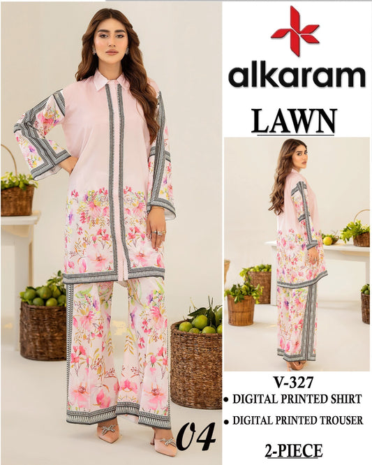 Alkaram Digital Printed Cord Set 2PC