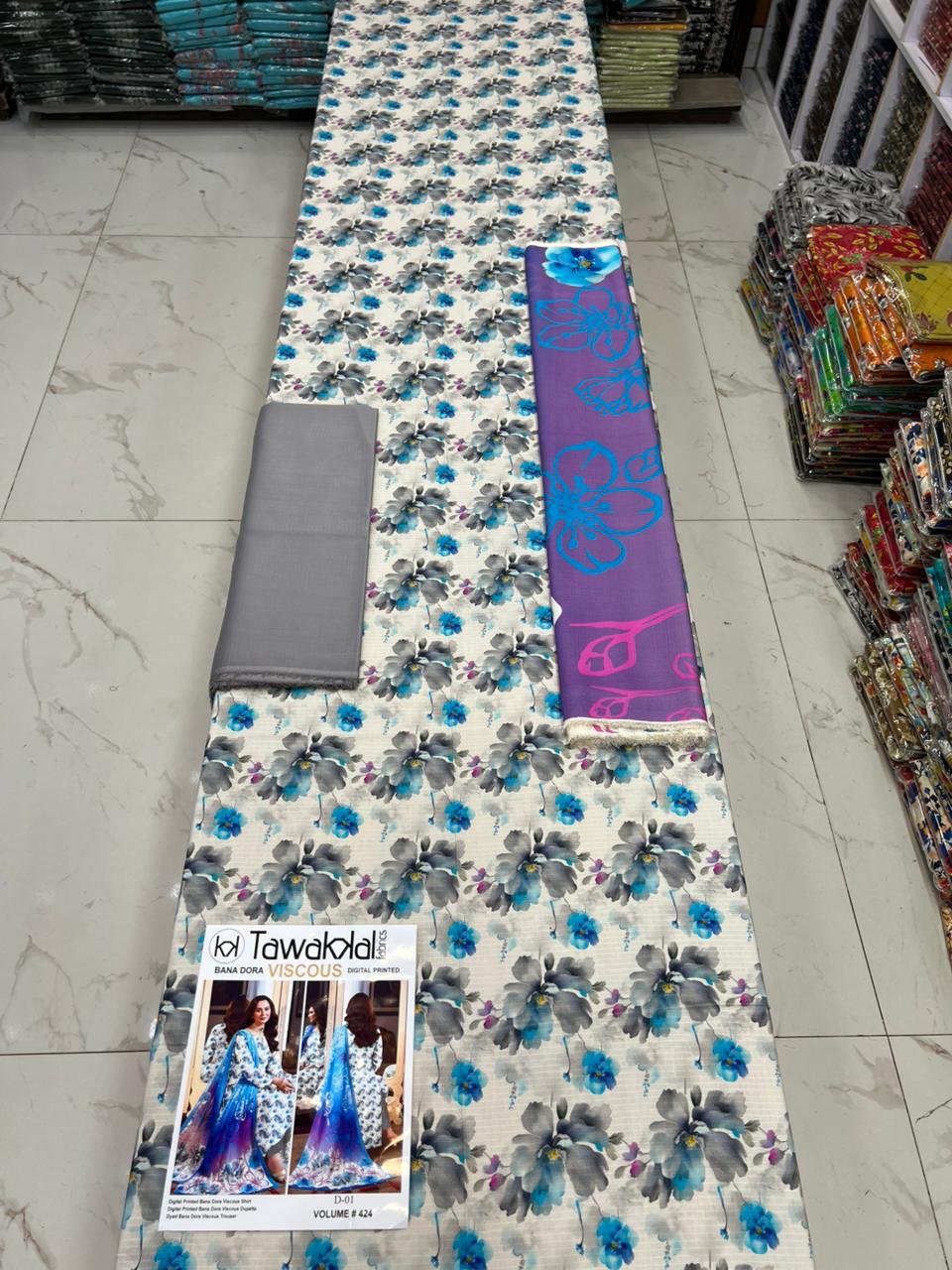 Tawakkal Bana Dora Viscose 3PC