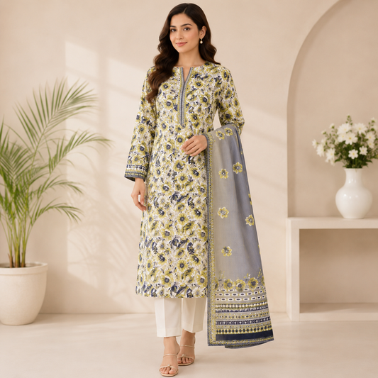 Almirah Original Bana Dora Lawn 3PC