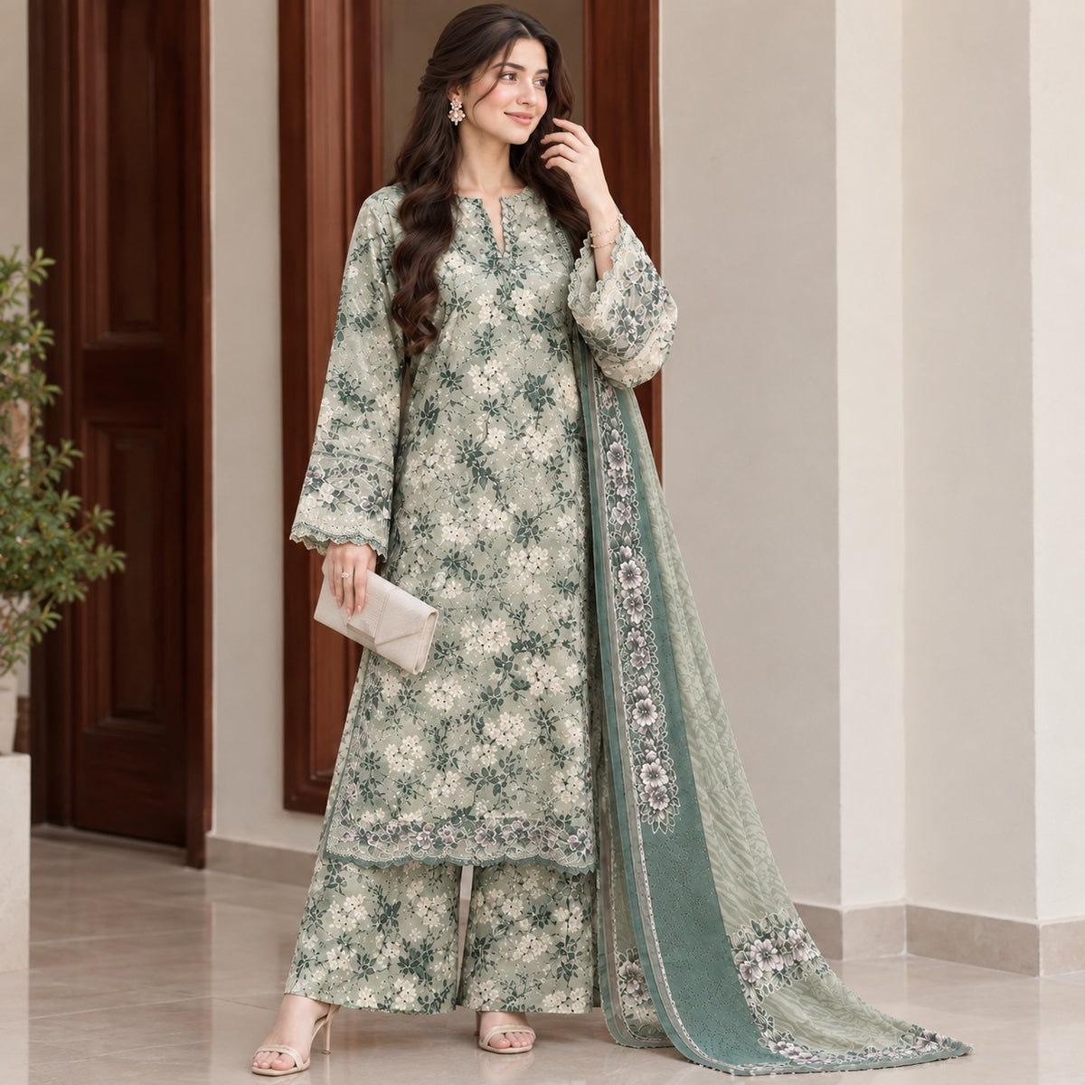 BAROQUE SLUB LINEN 3PC