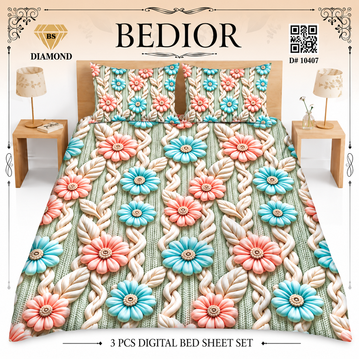 3 PC BEDDING COLLECTION 10407