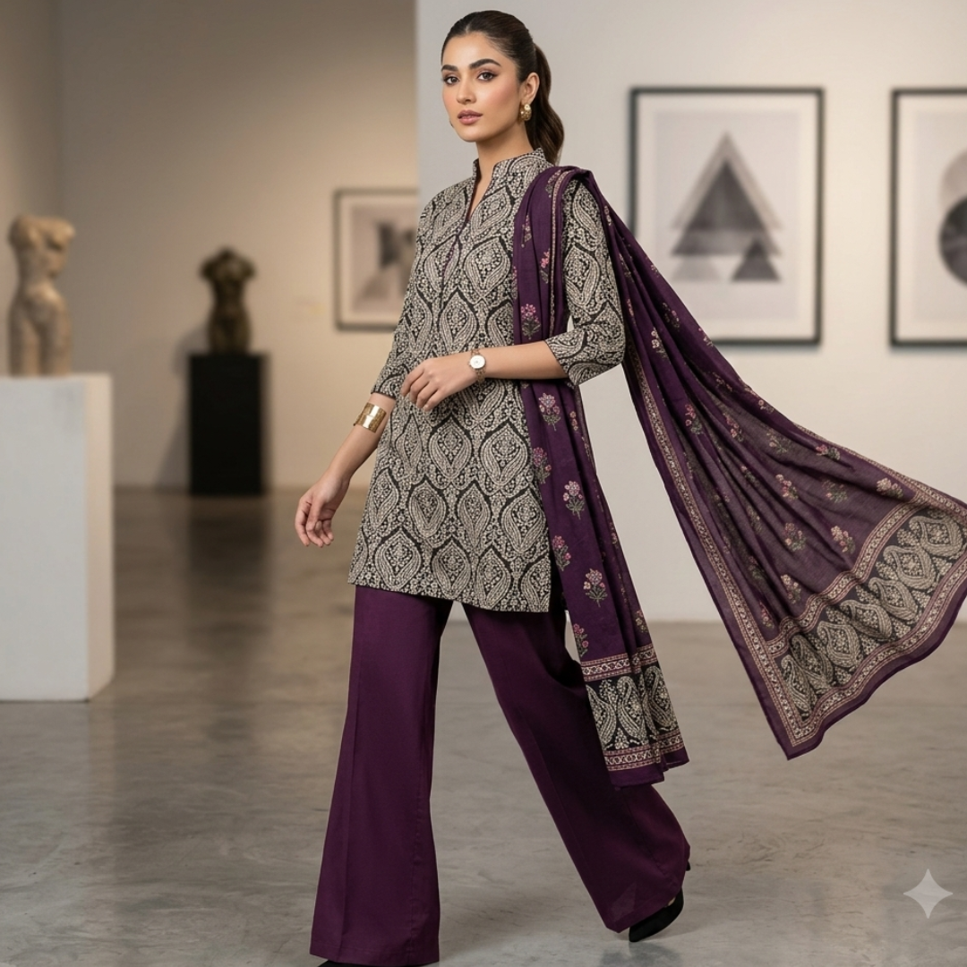 Summer Original Printed Lawn 3-PC