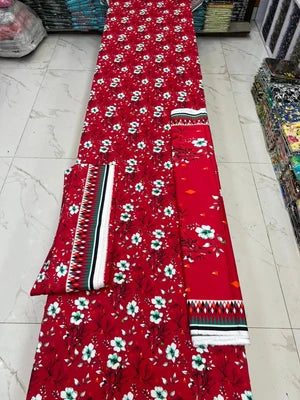 Bareeze Printed Linen 3PC
