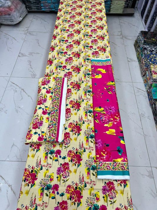 Bareeze Printed Cotton 3PC