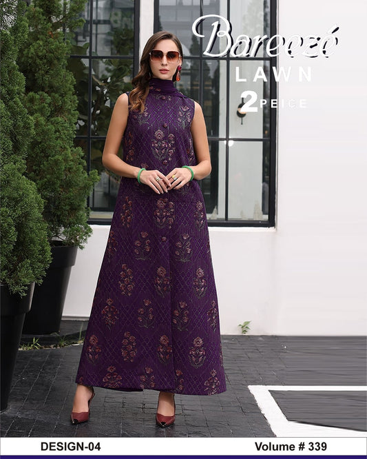 Bareeze Luxury Collection – Embroidered Lawn 2PC