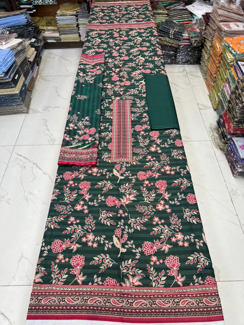 Sharjeena Lawn 3PC Set – Fancy Digital Printed Fabric