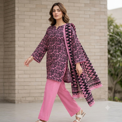 Summer Original Printed Lawn 3-PC