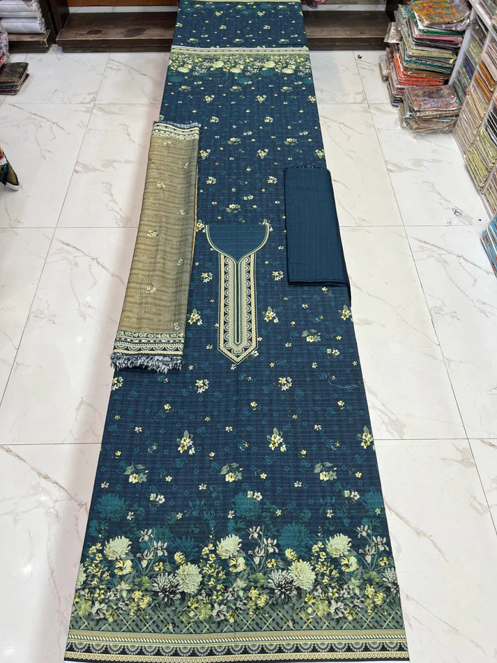 🔥 Fancy Karandi 3PC Winter Collection Launched! 🔥