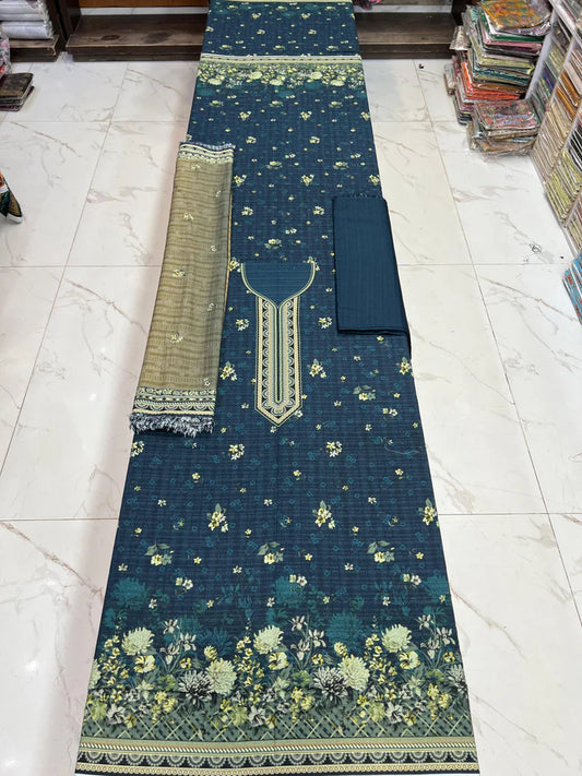 🔥 Fancy Karandi 3PC Winter Collection Launched! 🔥