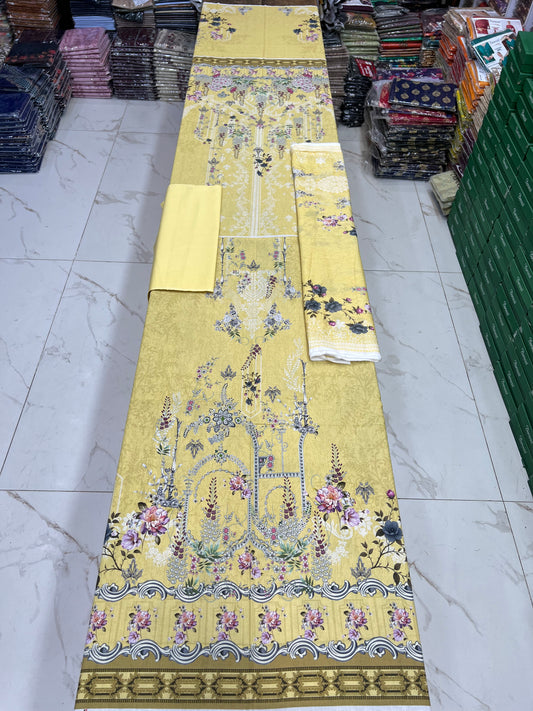 Zarqoon Lawn 3PC – Soft & Elegant Edition
