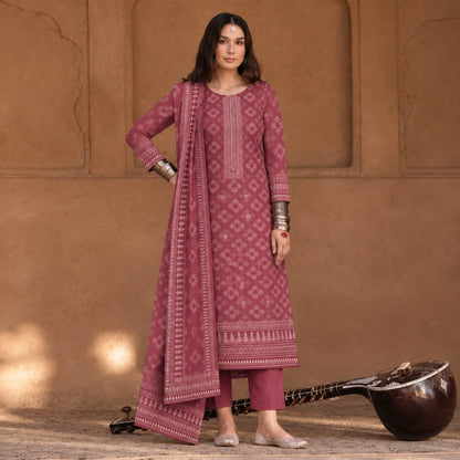 GUL-E-JAAN MARINA WOOL PRINTED 3PC