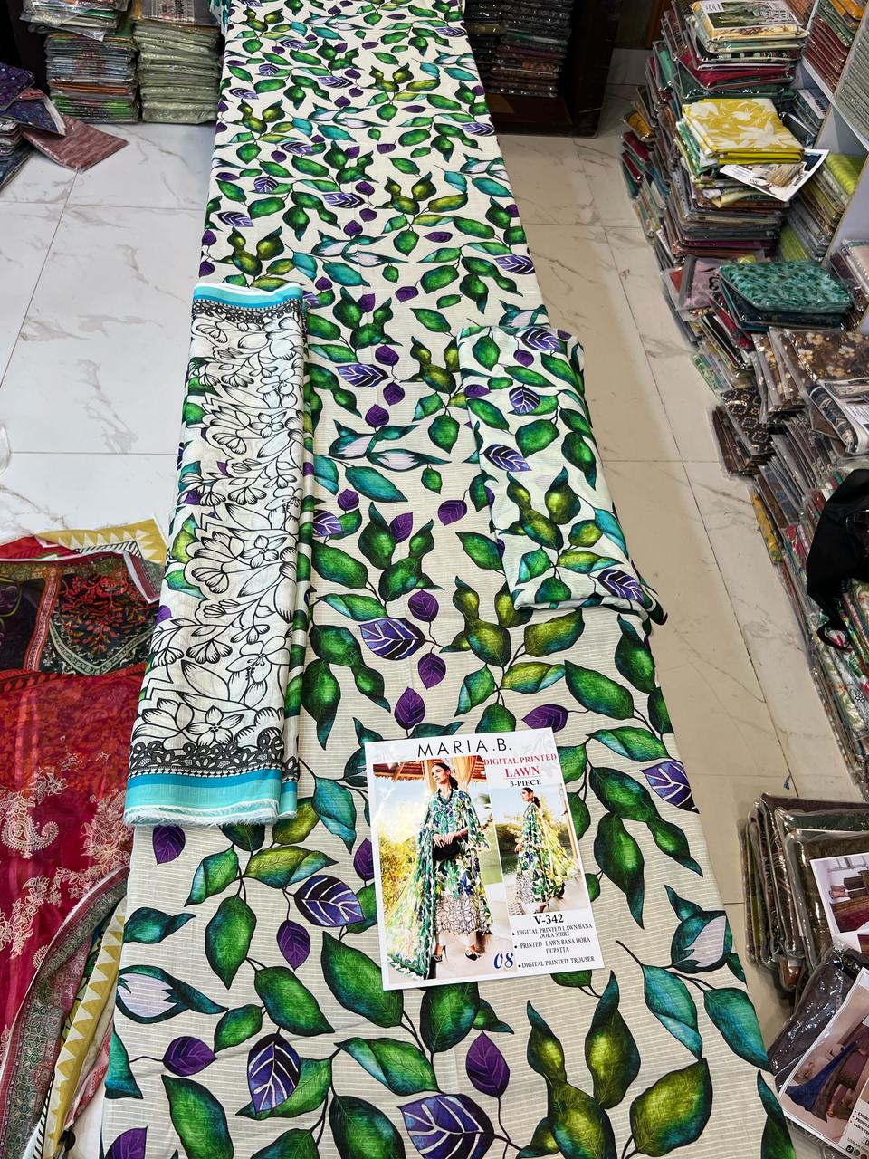 Vol 342 Maria B Lawn – Digital Printed 3PC | Bana Dora Quality