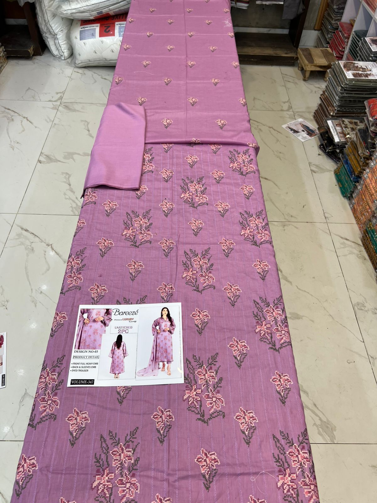 Bareeze Luxury Collection – Embroidered Lawn 2PC