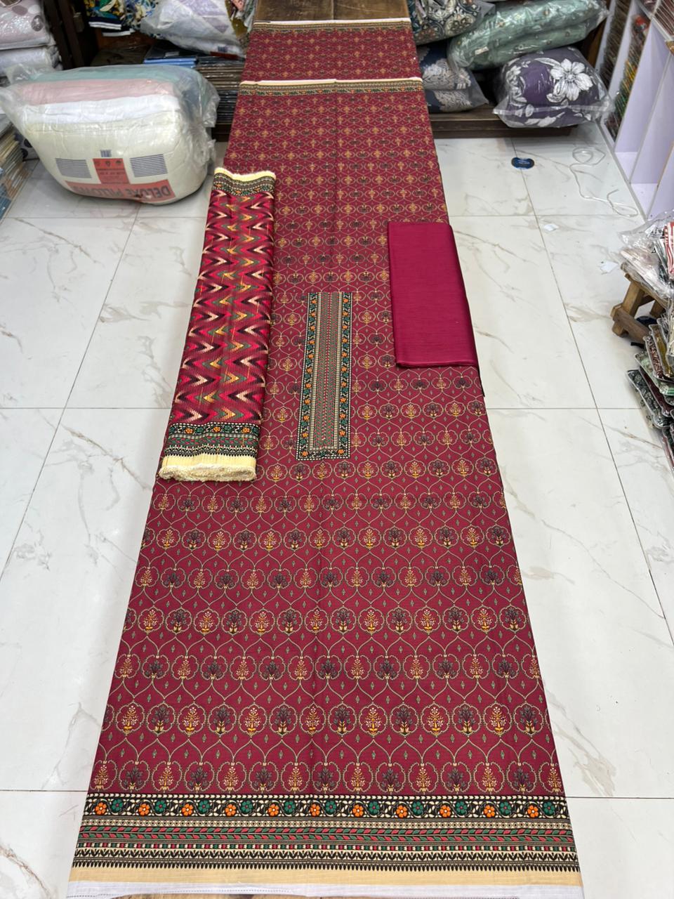 Swiss Bana Dora Lawn with Fancy Dupatta