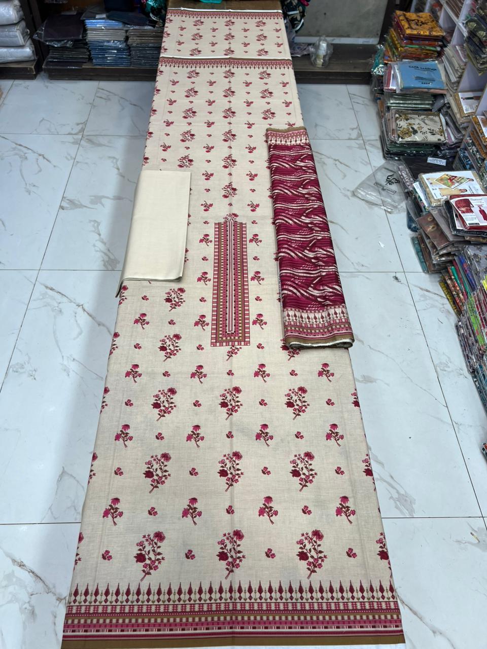 Dastaan 3Pc printed lawn