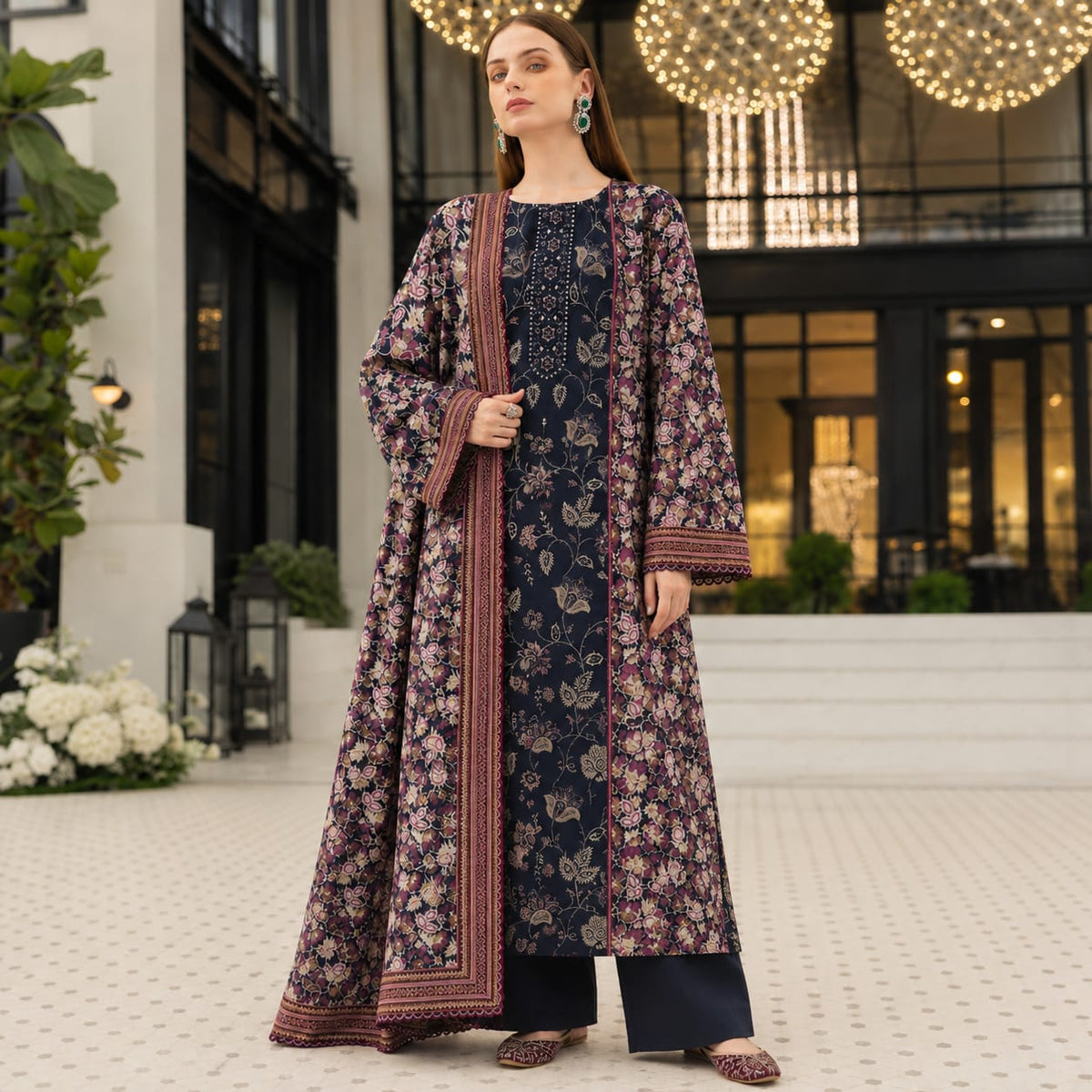 Maria B Linen Dupatta D#29188-B
