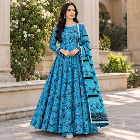 Bareeze Printed Linen 3PC