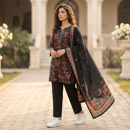 Summer Original Printed Lawn 3-PC
