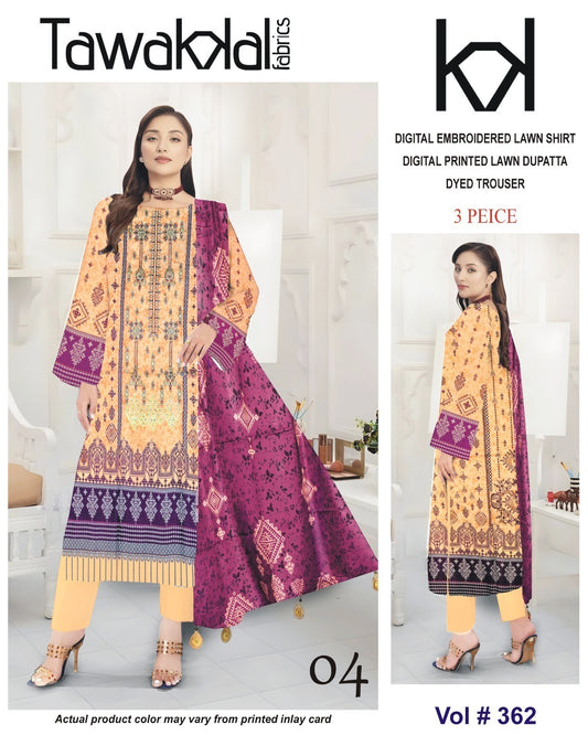 Tawakal Luxury EMB Lawn 3-Piece Collection