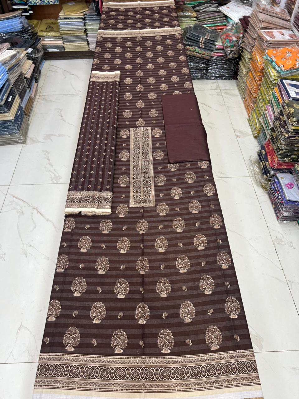 Sharjeena Lawn 3PC Set – Fancy Digital Printed Fabric