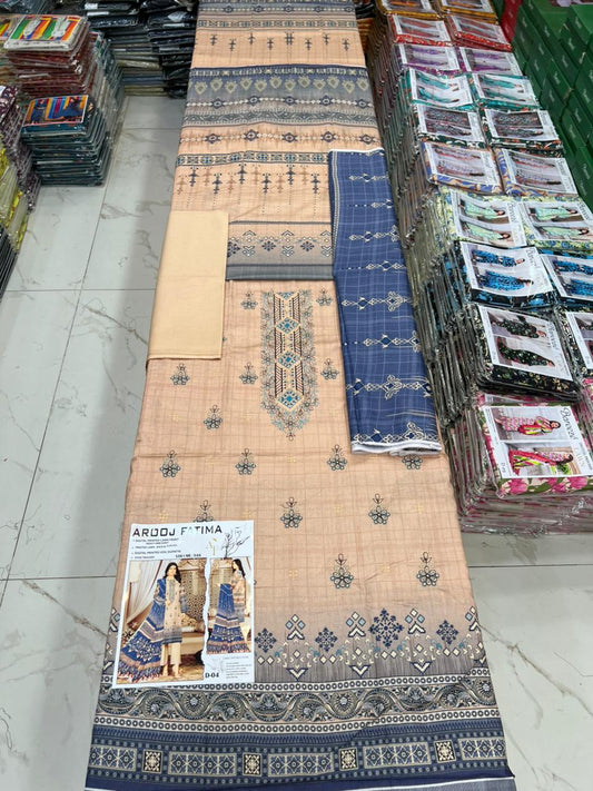 AROOJ FATIMA EMB Lawn – Original 3PC