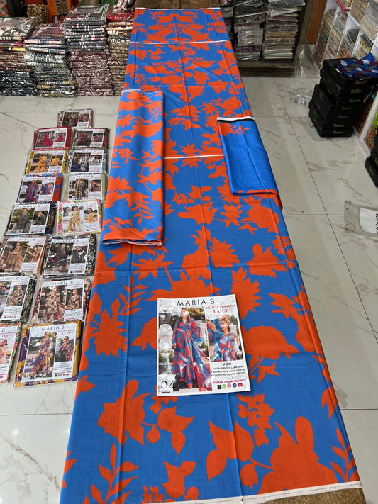 Vol 341  Maria B Lawn – Digital Printed 3PC | Bana Dora Quality