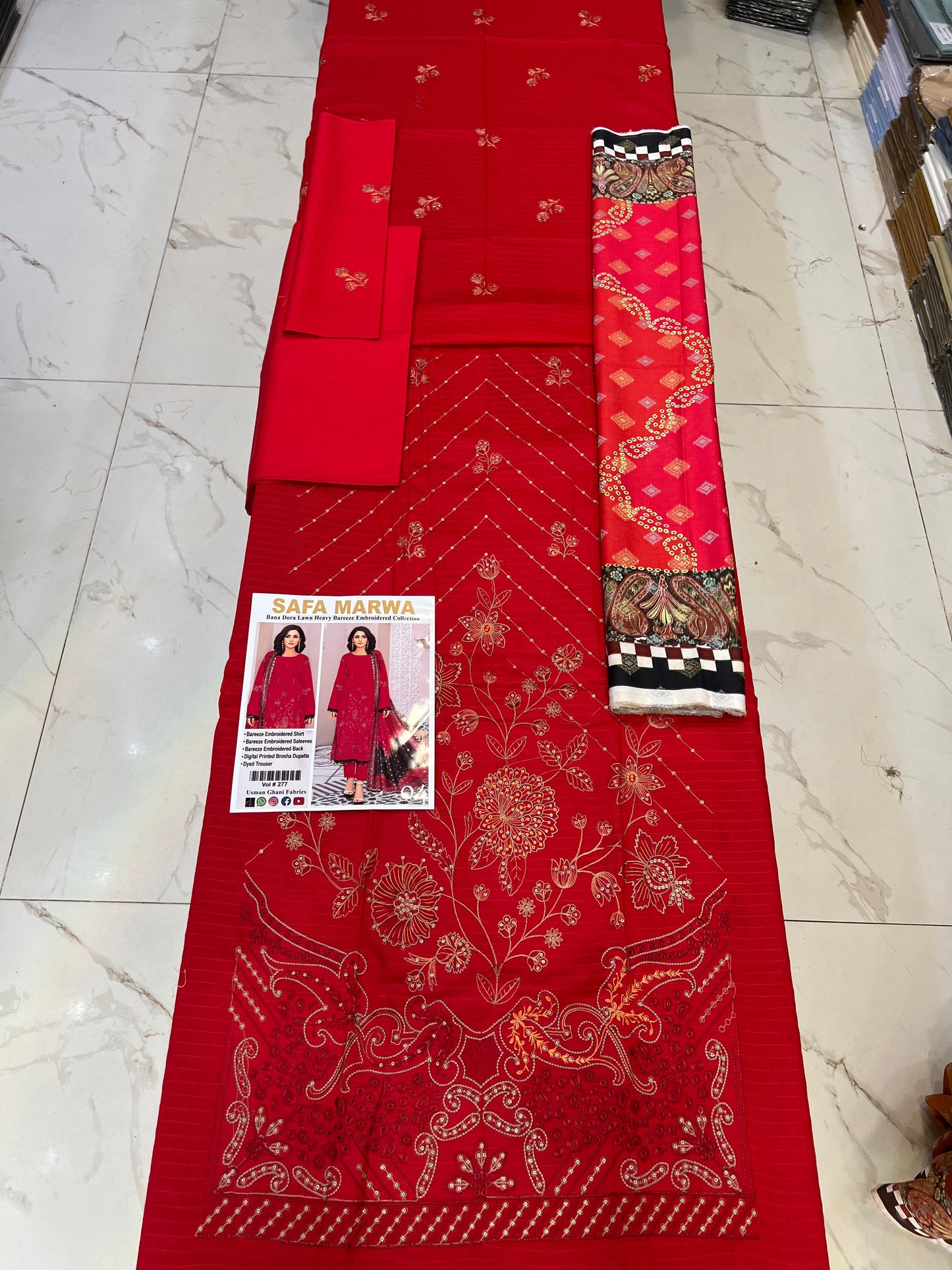 Bana Dora Lawn Heavy EMB 3PC