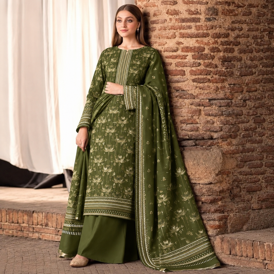GUL-E-JAAN MARINA WOOL PRINTED 3PC