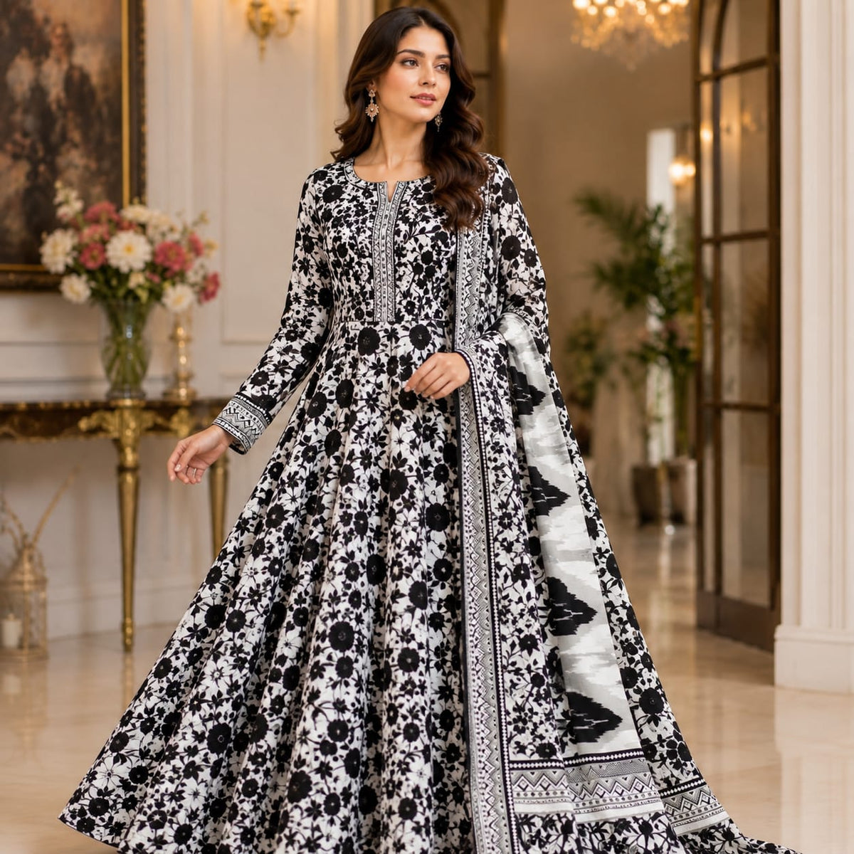 Bareeze Printed Linen 3PC