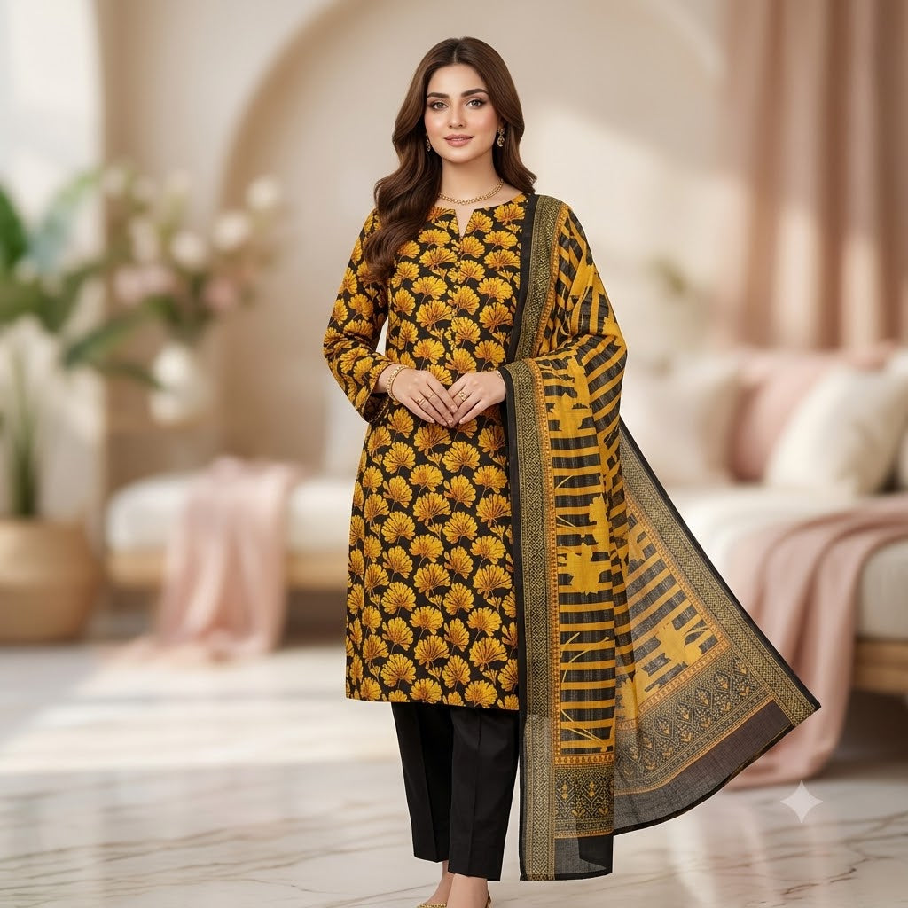 Almirah Original Bana Dora Lawn 3PC