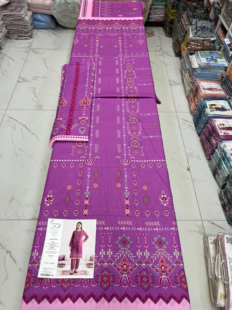 Premium Lawn 2-Piece Digital Print  CO-ORD SET