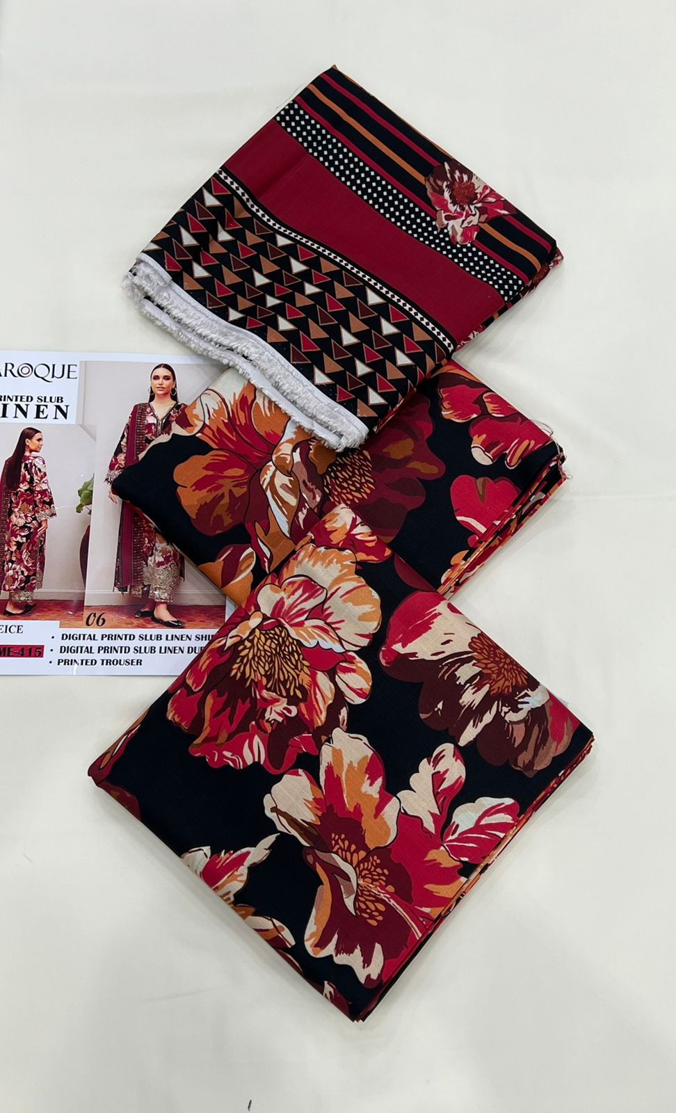 ✨Baroque Slub Linen 3PC✨