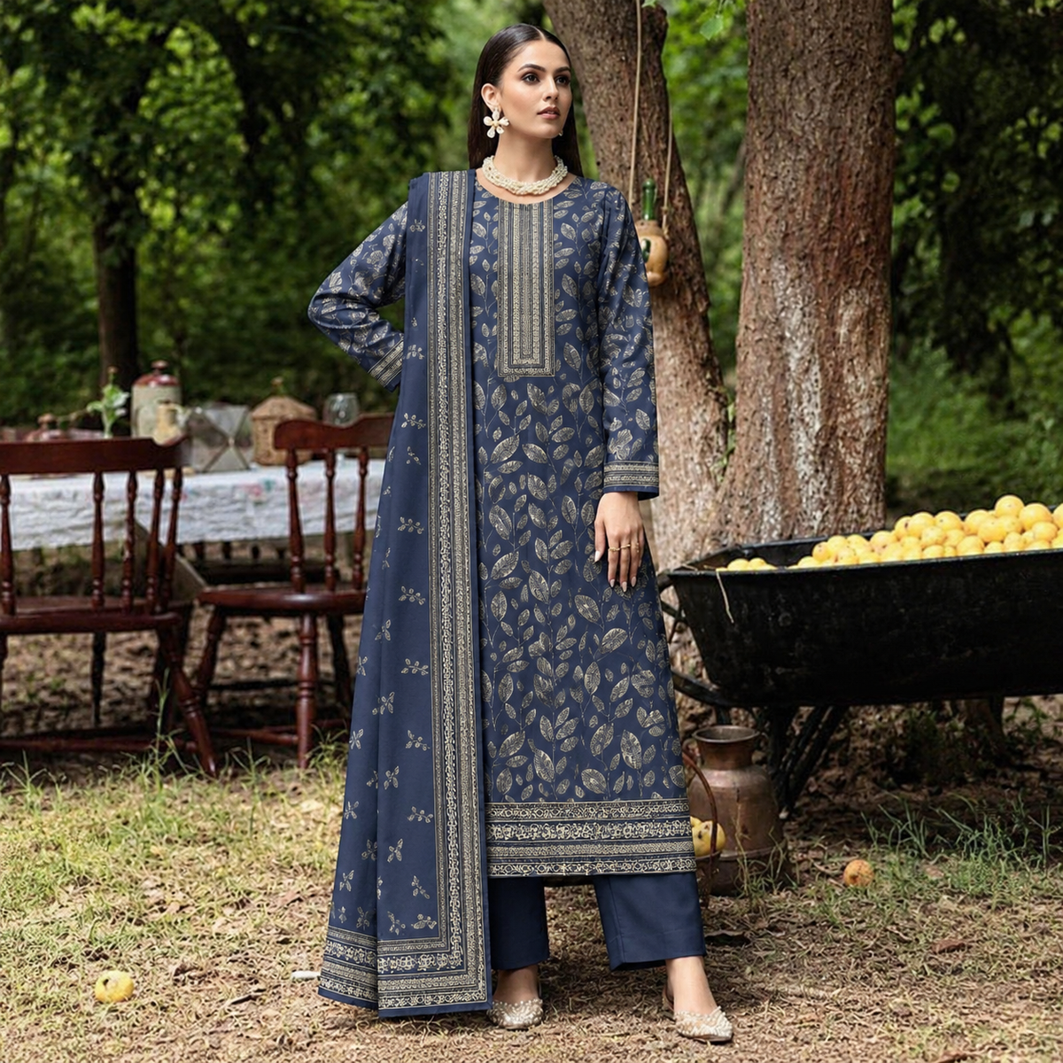 GUL-E-JAAN MARINA WOOL PRINTED 3PC