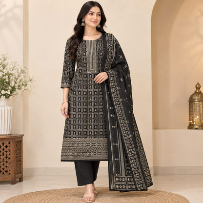 GUL-E-JAAN MARINA WOOL PRINTED 3PC