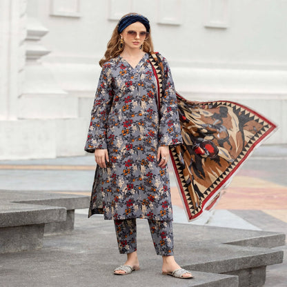 Branded Classic Khaddar 3PC