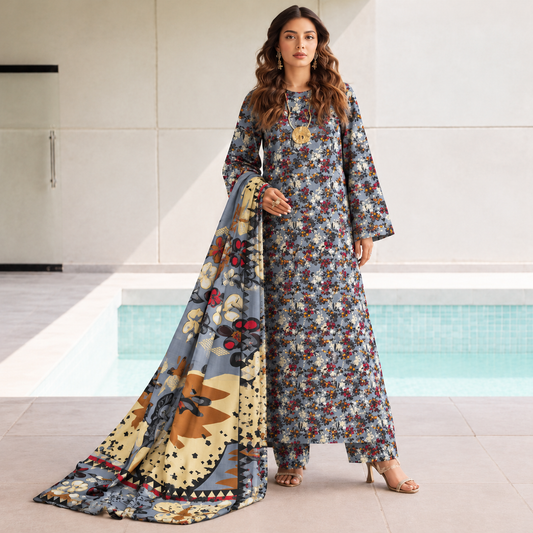Branded Classic Khaddar 3PC