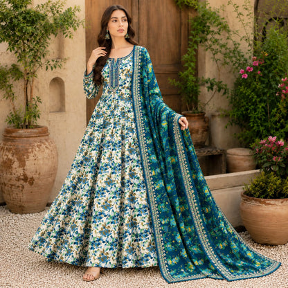 Bareeze Printed Linen 3PC