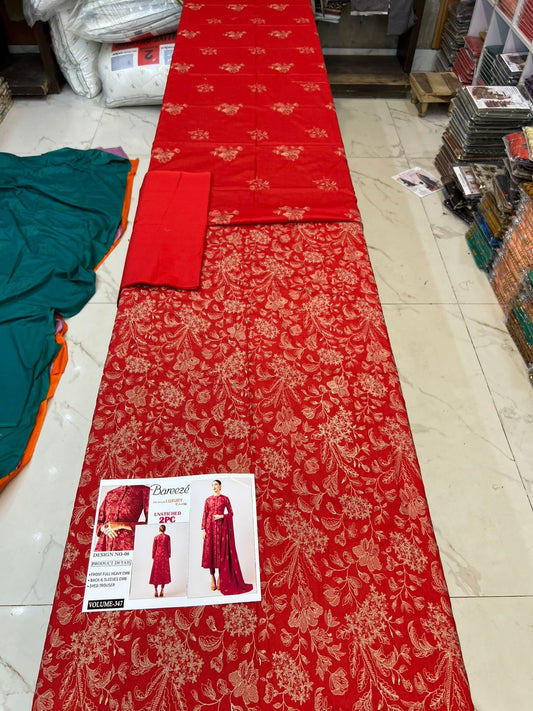 Bareeze Luxury Collection – Embroidered Lawn 2PC