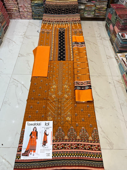 Tawakal Premium Lawn 3PC Unstitched Suit