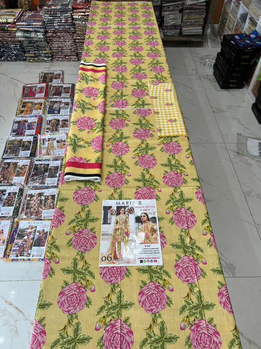Vol 341 Maria B Lawn – Digital Printed 3PC | Bana Dora Quality