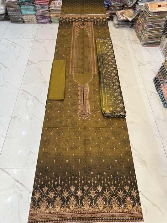 Almas Premium Bana Dora Lawn 3PC | Tarkashi Dupatta